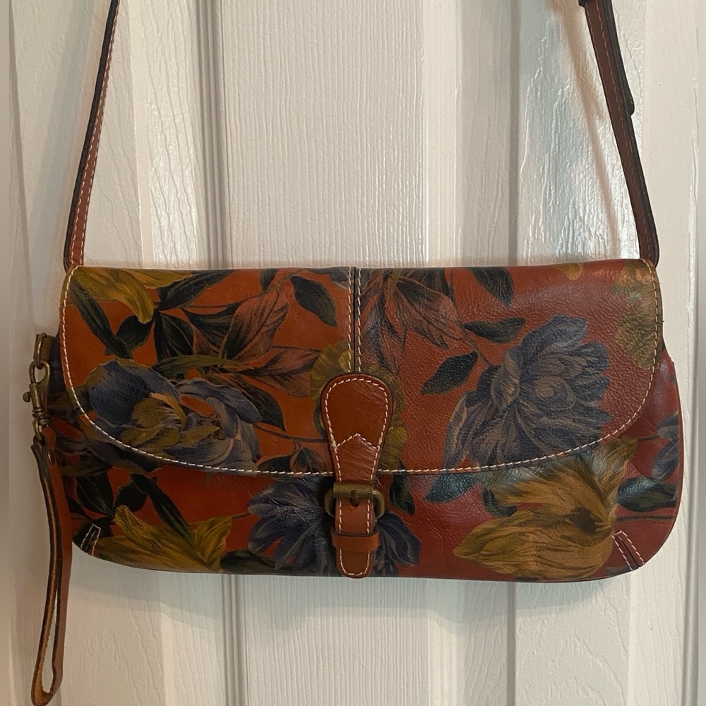 Patricia Nash Baku Handbag in Enlightened Garden Print - Excellent Condition